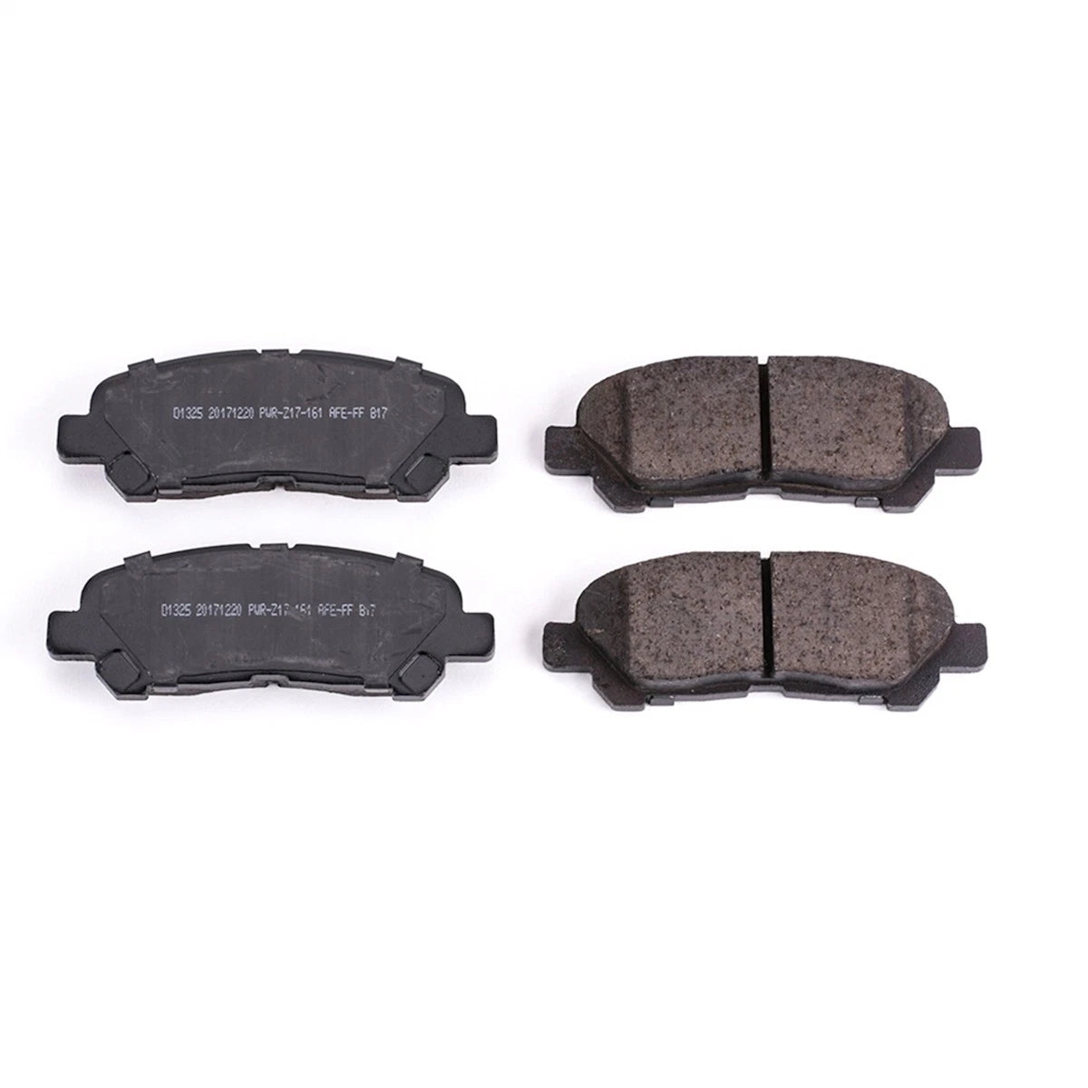 2X Powerstop Brake Pad Set Rear for Toyota Highlander (2008–2013) 16-1325, SSCP1325