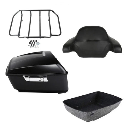 King Trunk Backrest Luggage Rack for Harley Touring Street Glide (2014–2026)
