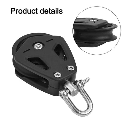 Nylon Heavy Pulley Block 460kg Capacity for Sailboat and Industrial Use
