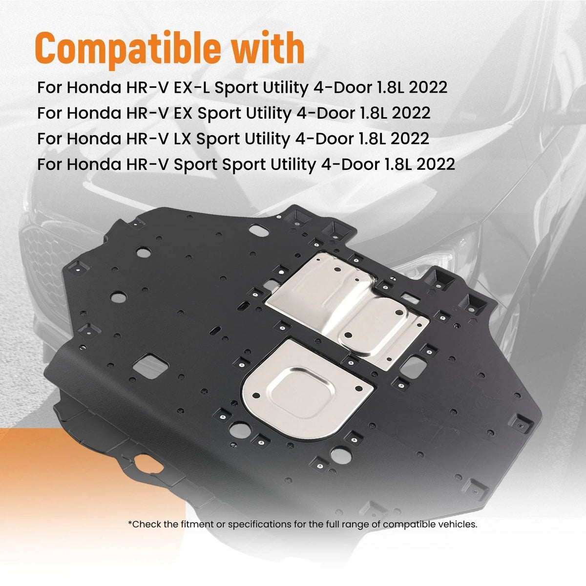 Engine Splash Shield for Honda HR-V (2019) J8956L, 74111T7WA00, 74111-T7W-A00
