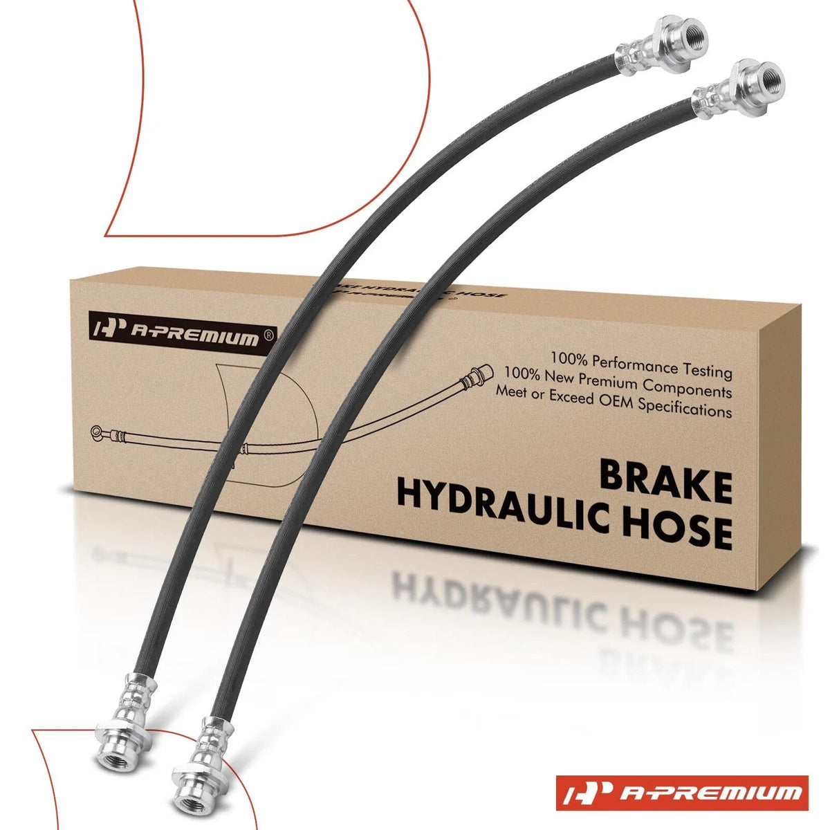 2X Rear Brake Hydraulic Hose for Nissan NP300 Frontier (2016–2019)