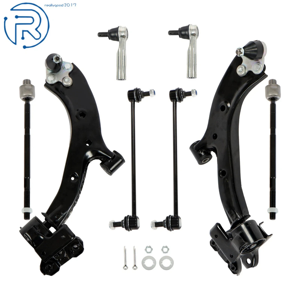 8Pcs Front Control Arm Ball Joints Sway Bar Tie Rods for Honda CR-V (2007–2011)