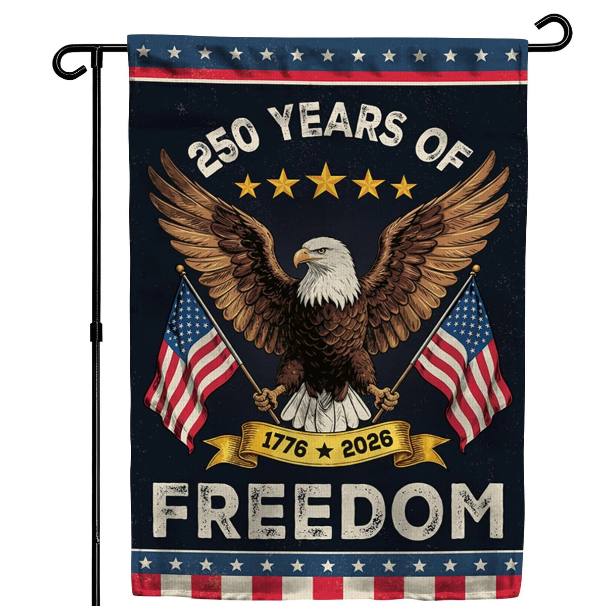 12x18 Garden Flag for America USA (250th Anniversary)
