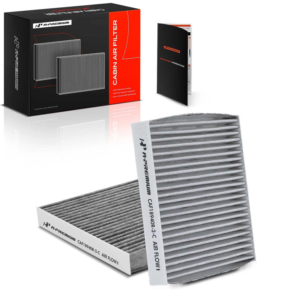 2X Activated Carbon Cabin Air Filter for BMW X3 X4 (2011–2018) 64319237158, 64312284828, CAF1894P
