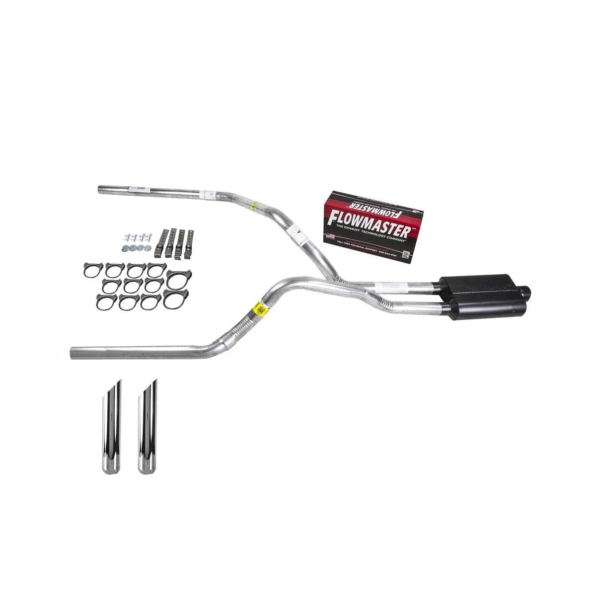 Dual Exhaust 2.5" Pipe for F150 (2007–2013) - Flowmaster Super 44 SW Tip