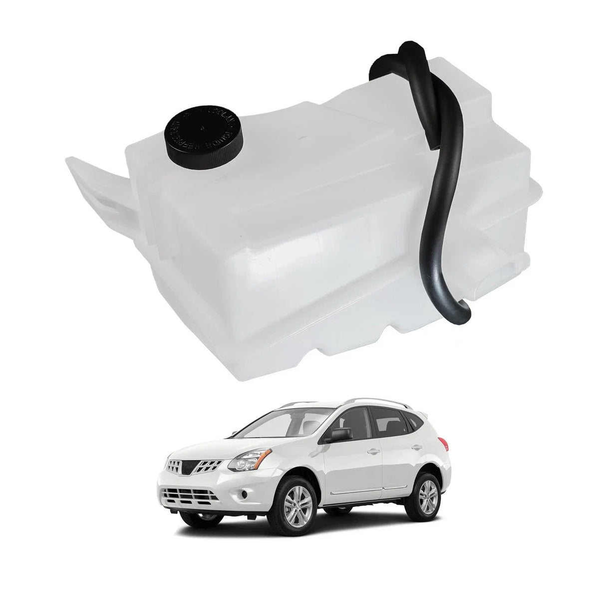 Engine Coolant Reservoir with Cap for Nissan Rogue (2008–2015)