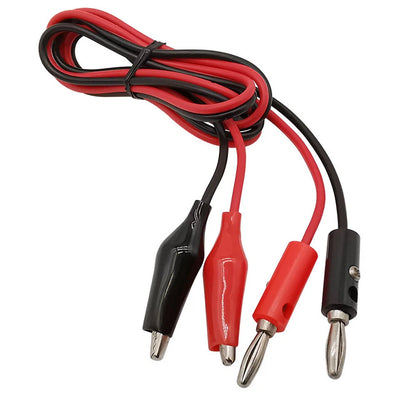 12pc Double Ended Crocodile Clip Electric Test Cable Connector