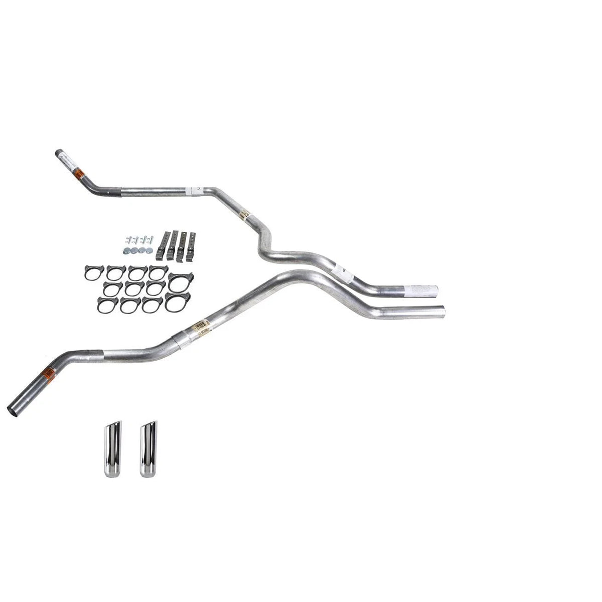 Dual Exhaust Pipe for F150 (1987–1994) 2.5" No Muffler RW Tip Corner Exit