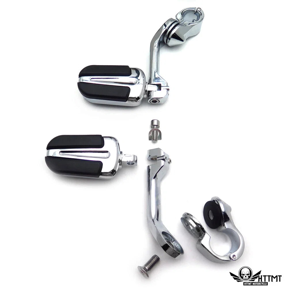 5" Slipstream Highway Foot Peg Rubber Kit for Harley Sportster Dyna (1.25" 1 1/4")