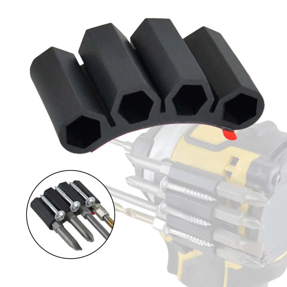 Side Mount Drill Bit Holder for Quick Change Drivers (3 & 4 Holes)
