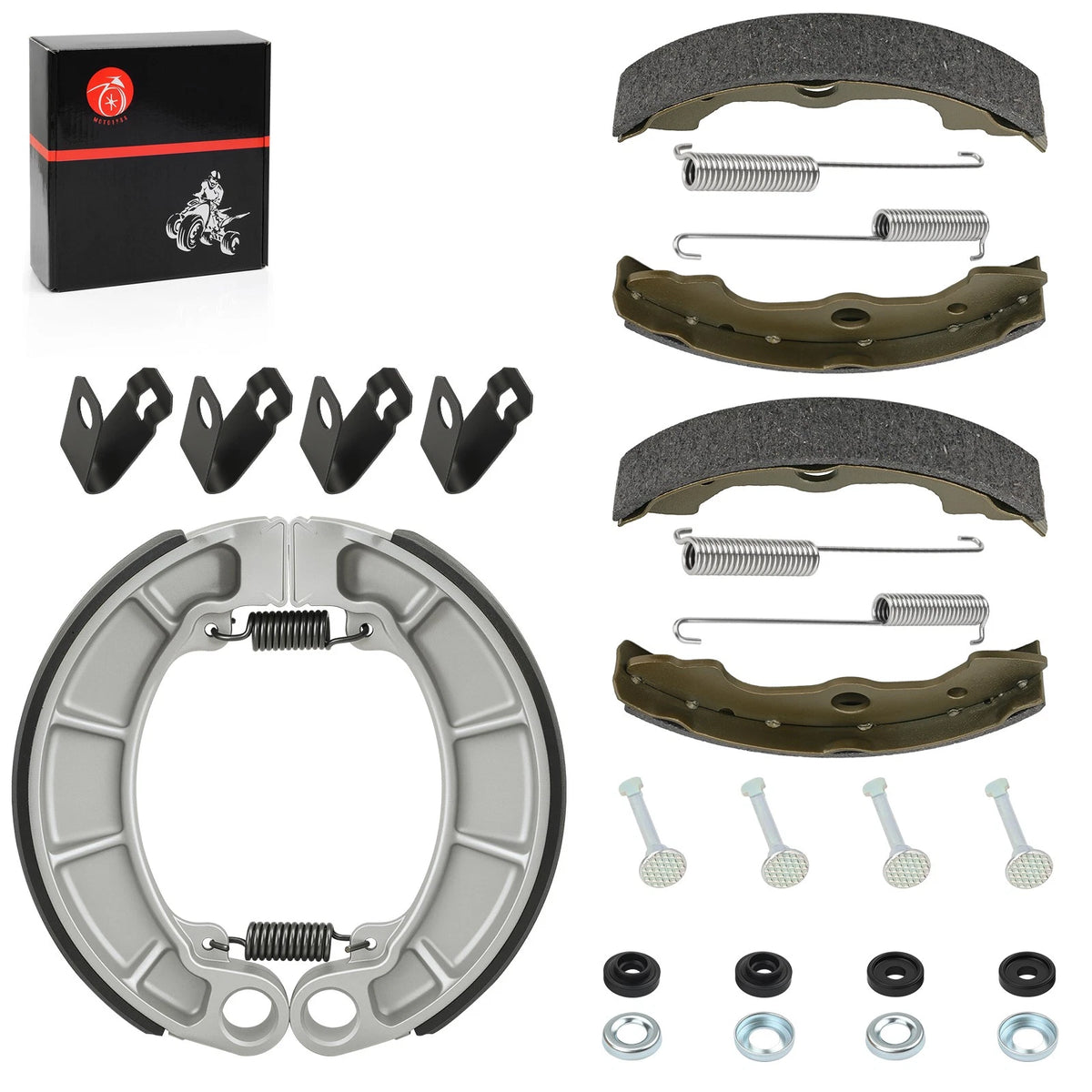 Front & Rear Brake Shoes Kit for Honda Rancher 350 TRX350 (2000–2006)