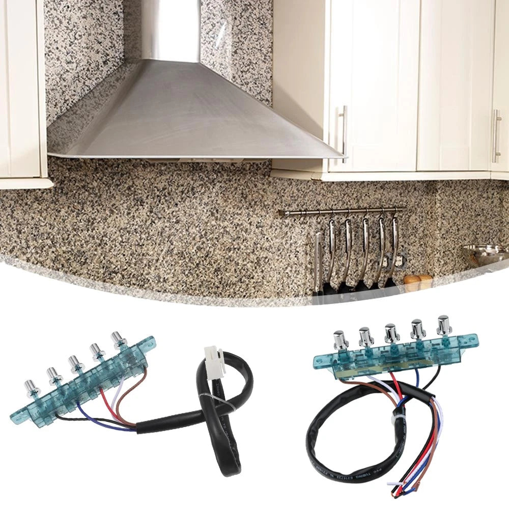 5-Button Control Panel Switch for Universal Kitchen Range Hood