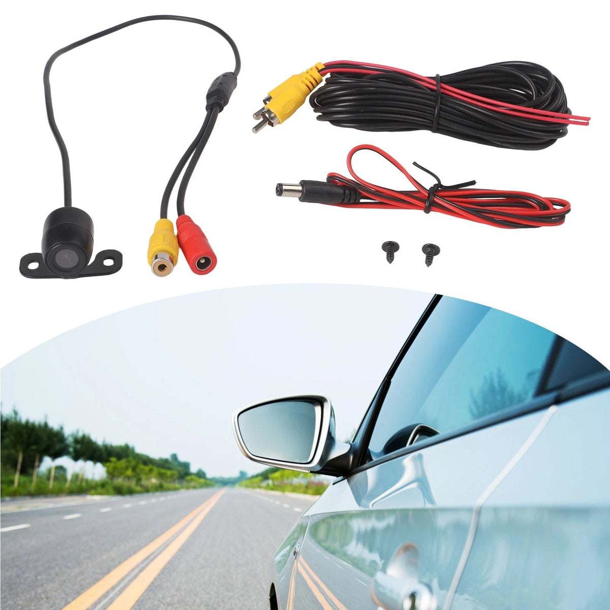 Waterproof Reverse Backup Camera for Car (170??) Night-Vision 12V
