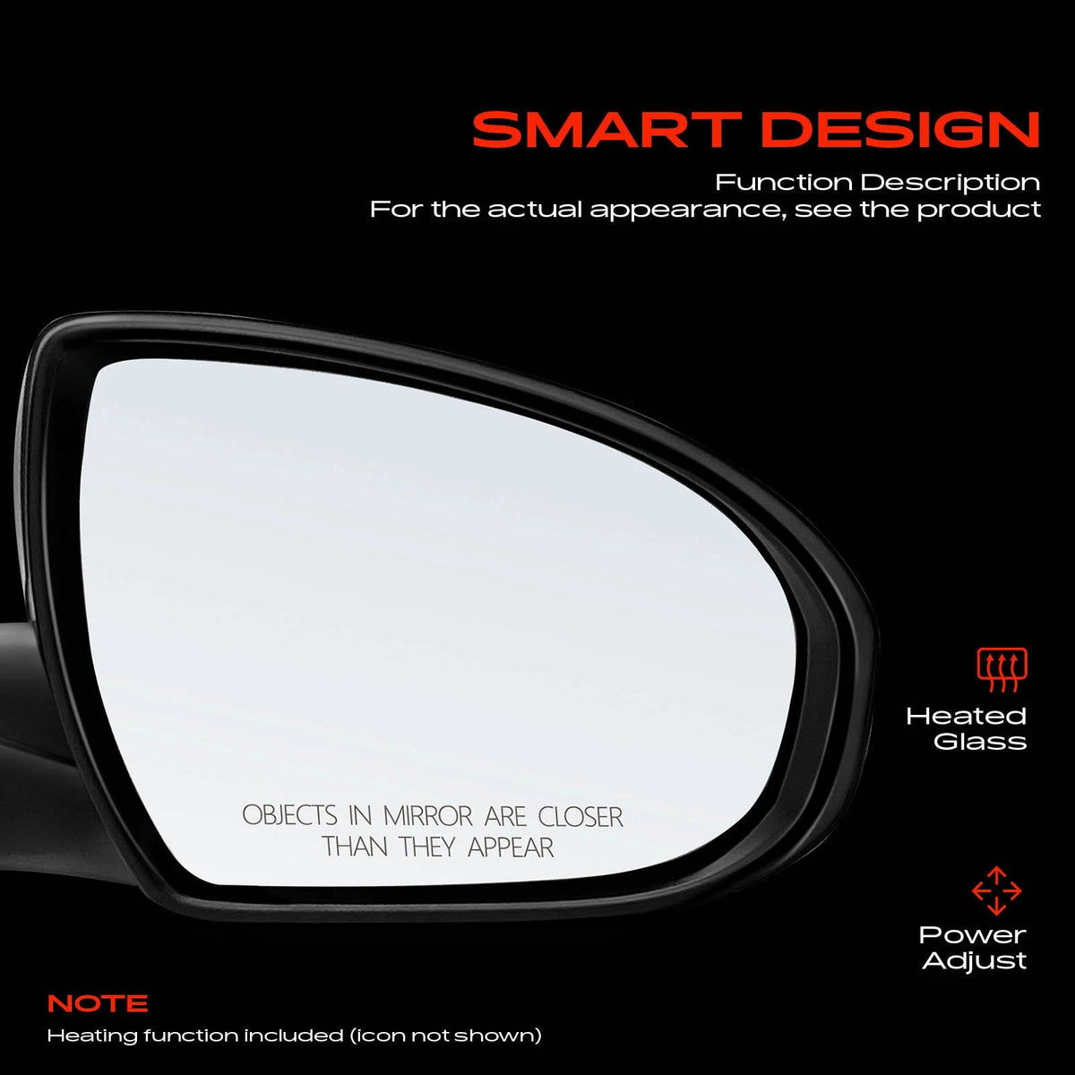 Power Mirror for Hyundai Tucson (2016–2018) - 87620-D3410, 87620D3410, HY1321246