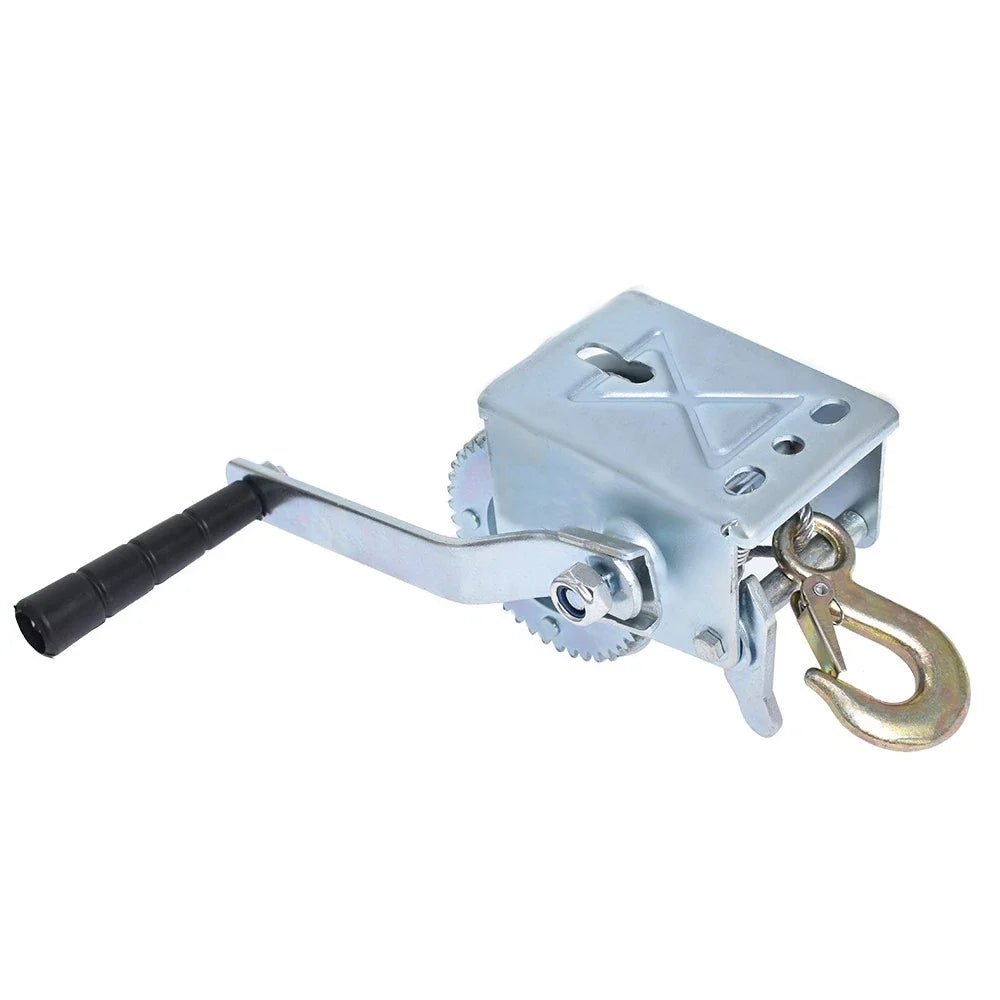 Heavy Duty Hand Winch for ATV Boat Trailer (600 lbs)