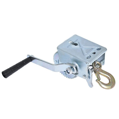 Heavy Duty Hand Winch for ATV Boat Trailer (600 lbs)