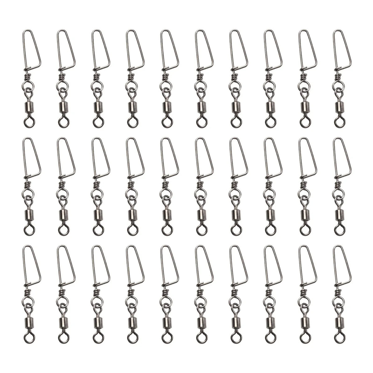 30 Pack Ball Bearing Swivels Snap Coastlock Fishing-Line Connector Parts