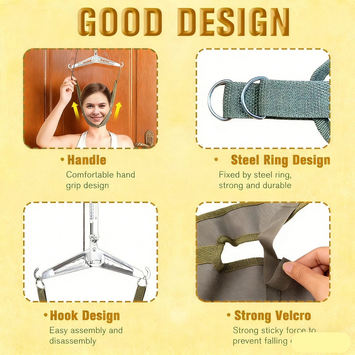 Neck Traction Stretcher for Home Use (Cervical Head Brace)