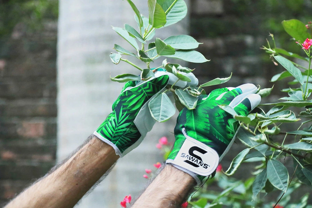Gardening Gloves for Men Women - Leather Forearm Protection
