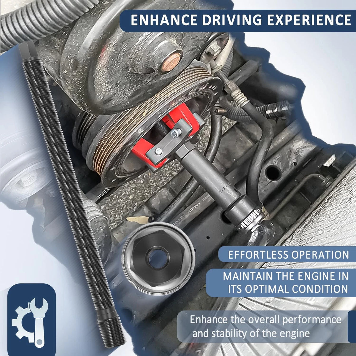 Harmonic Balancer Puller Installer for GM LS LT Series V8 (1997–Present)