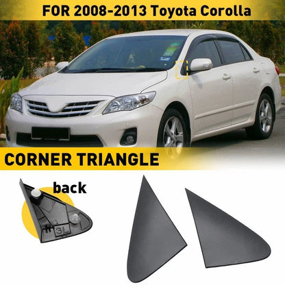 2pcs Side View Mirror Fender Trim Corner Cover for Toyota Corolla (2008–2013)