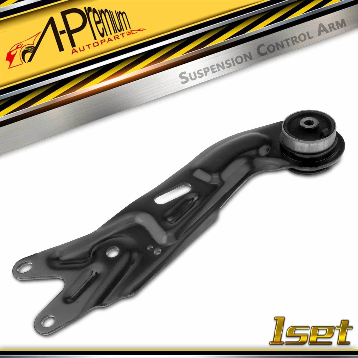 A-Premium Rear Left Control Arm w/ Bushing for Chevrolet Malibu (2004–2012) 15212417, 15292404, 22718063, RK643043