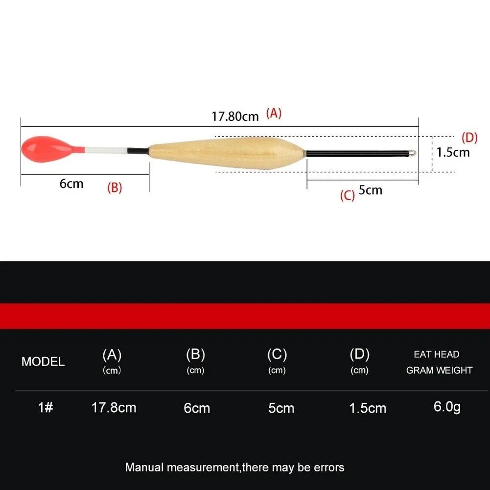 10X Balsa Wood Fishing Floats for Long Distance Casting