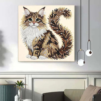 5D Cat Diamond Painting Kit for Adults - Special Shaped YP102