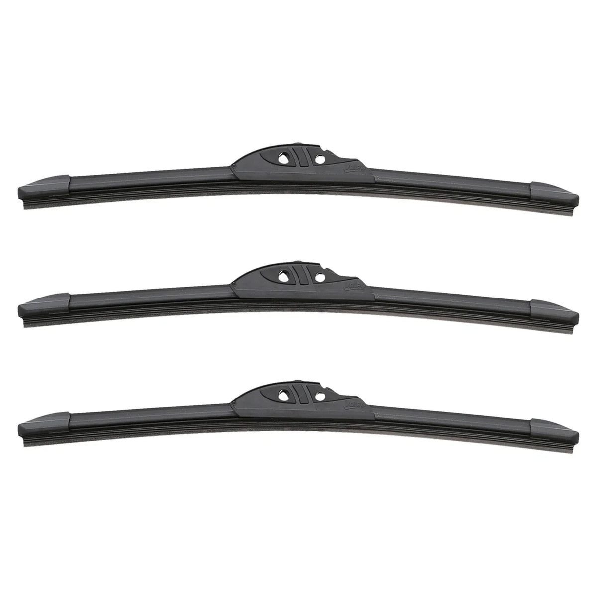 3pc Wiper Blade Kit for Valeo DuraBeam (Front LH 22", RH 22", Rear 18")