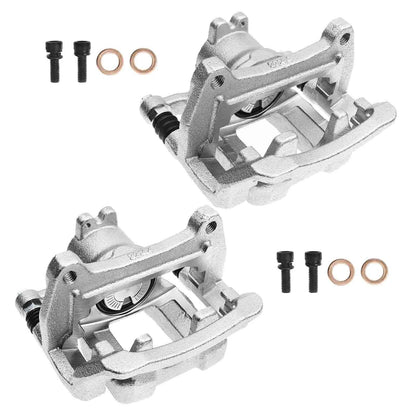 A-Premium Pair Rear Brake Caliper w/Bracket for Chevy Blazer Traverse (141.66543, 141.66544)