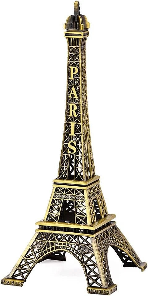 6 Inch Bronze Eiffel Tower Statue for Home Office Decor