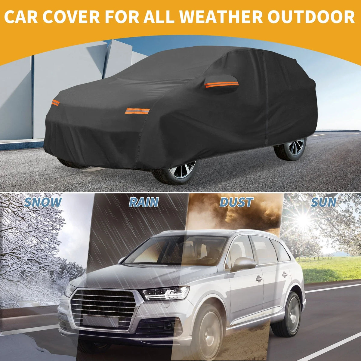 Car Cover Waterproof All Weather for Mazda CX-30 (2020–2023) 190T-PU Zipper