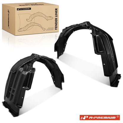 2X Front Inner Side Fender Liners with Insulation Foam for Mitsubishi (2015–2020) - 5370B881, 5370B882, MI1248129, MI1249129