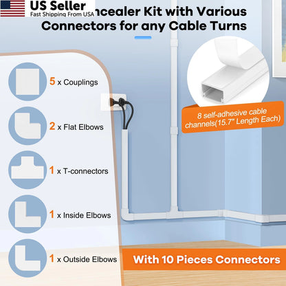 126in Cord Hider Kit for W0.95in X H0.55in X L126in