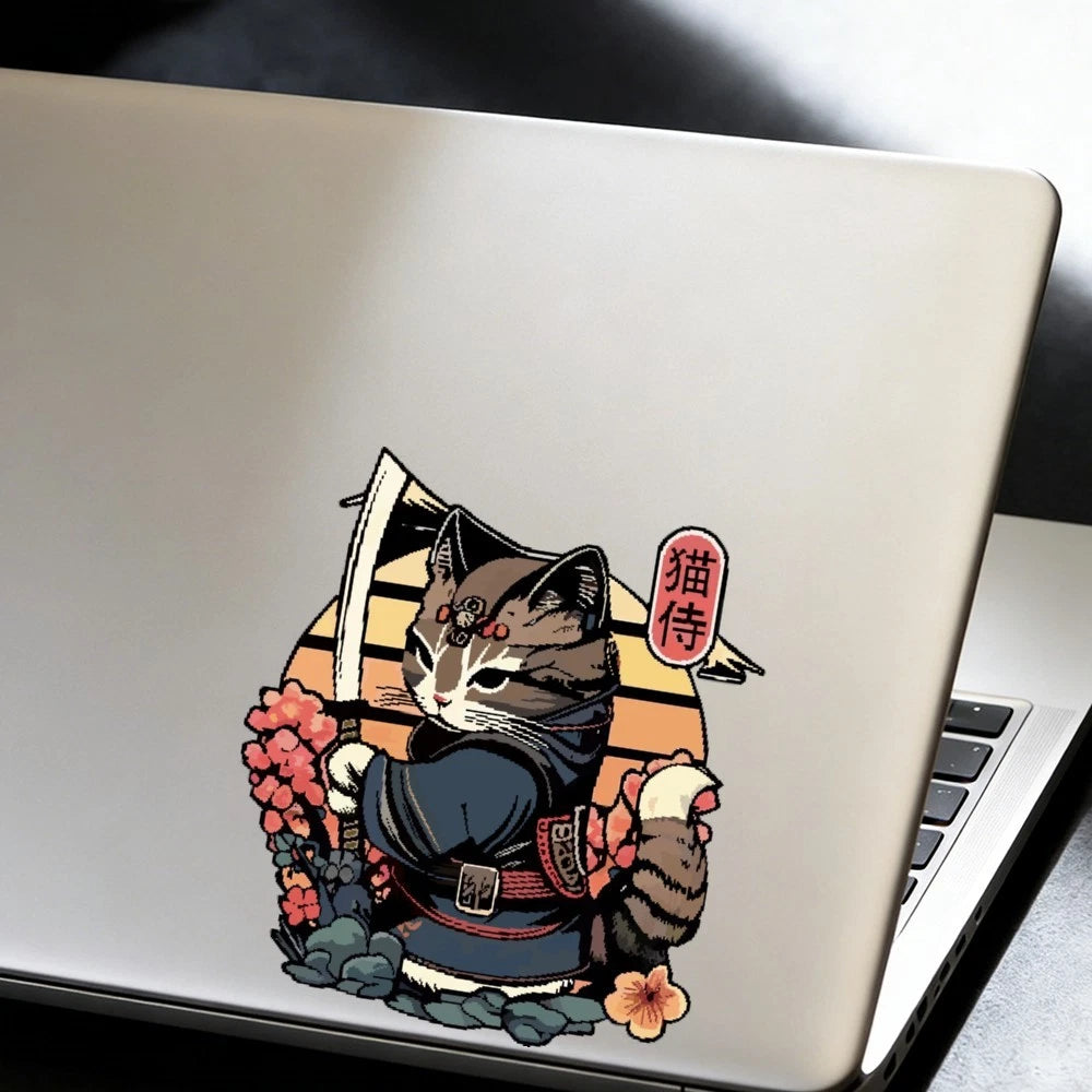 Cat Maid Stickers for Refrigerator Suitcase Window (Customizable)