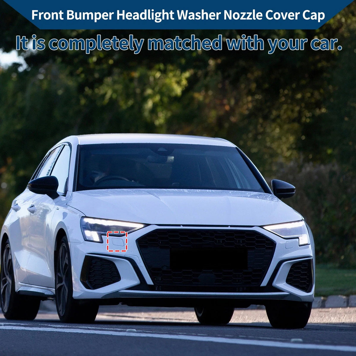 Front Right Washer Nozzle Cover Cap for Audi A3 (2008–2014) 1 Pcs