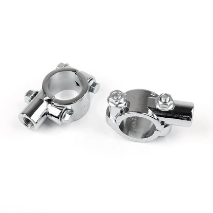 1" 25mm Handlebar 10mm Thread Mirror Mount Holder Clamp for Motorcycle