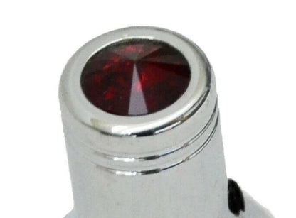 Channel Select Knob for Universal Fit CB Radio (UP#21783) - Red Jewel Chrome