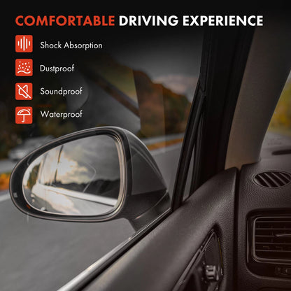 Front Driver Left Door Weatherstrip Seal for Toyota Corolla (2014–2019) 6231202290, 62312-02290, TO1390105