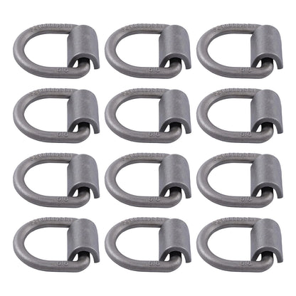 12 Pcs 5/8 Inch Heavy Duty Weld-On Forged D Ring (Fracture Strength 18,900lbs)