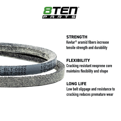 8TEN Kevlar Belt for AYP L0815DR (022068, 026138, 20351400, 20443500)