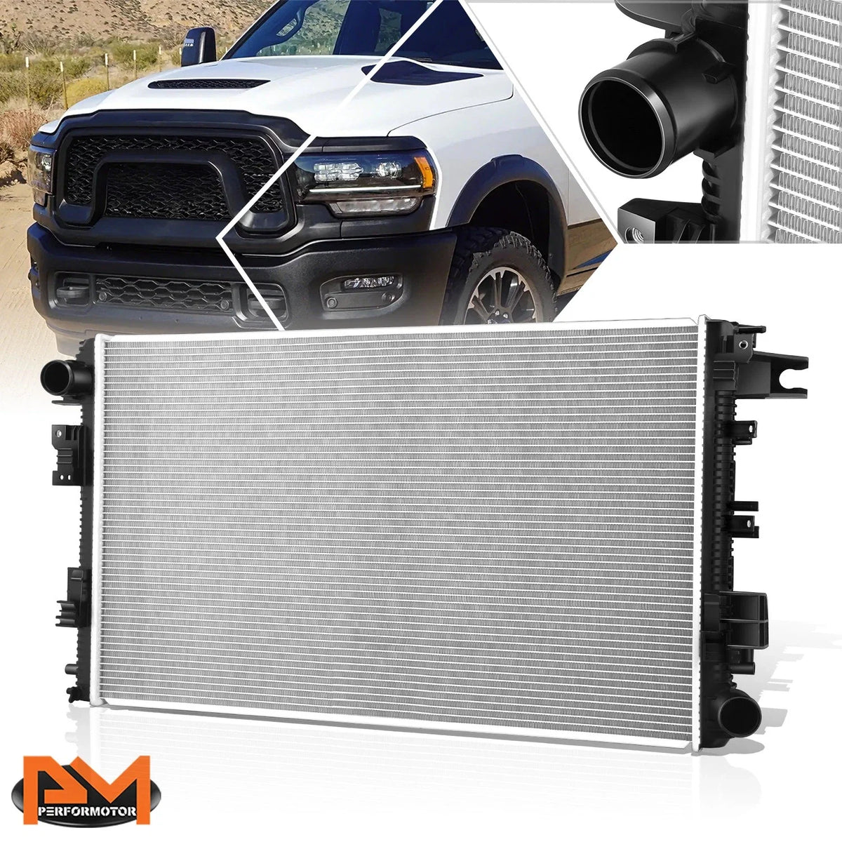 Full Aluminum Core Radiator for Ram 2500 3500 6.4L V8 (2019–2024) DPI-13895