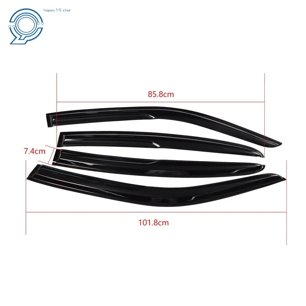 Set of 4 Window Visors for Dodge Charger (2011–2020) Acrylic Rain Guards