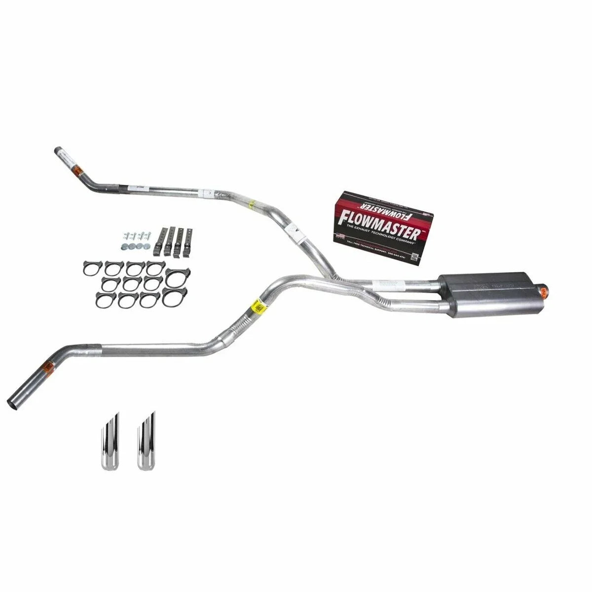 Dual Exhaust 2.5" Pipe for Dakota (1987–1996) - Flowmaster 50 SW Tip