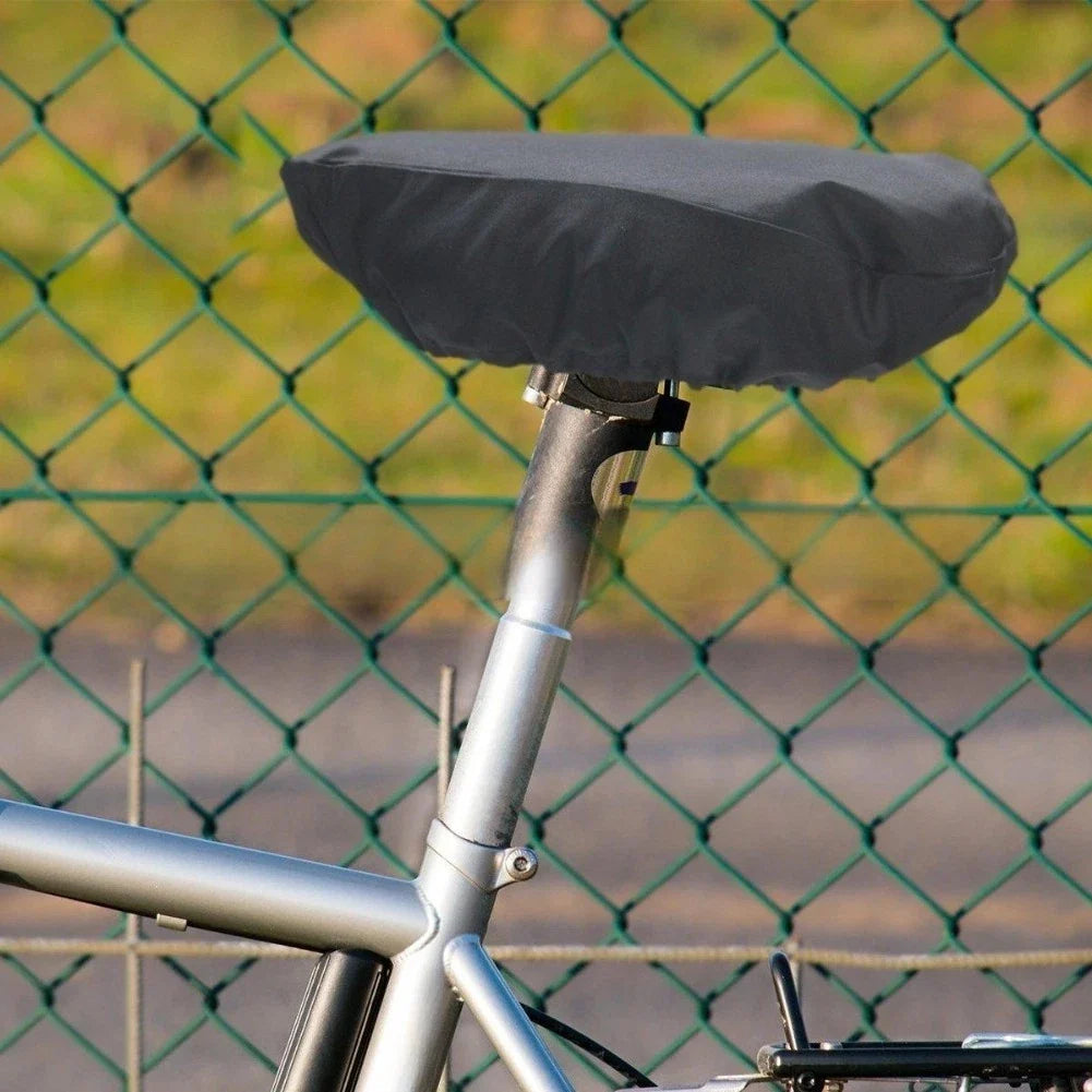 Waterproof Bike Saddle Cover with Elastic for All Bikes (Universal Fit)