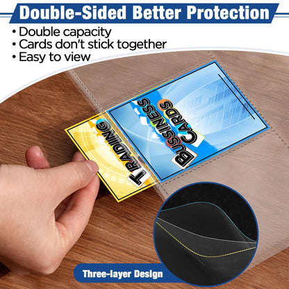 Set of 648 Card Sleeves for 9 Pocket Trading Card Binder Storage