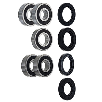 Wheel Bearing Seal Kit for Kawasaki ZX1100C Ninja (MK1008568, 6304-2RS, 6206-2RDQE6)