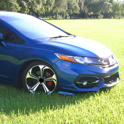 2X Front Bumper Spoiler Splitter Lip for Honda Civic Coupe (2014–2015) HFP-Style