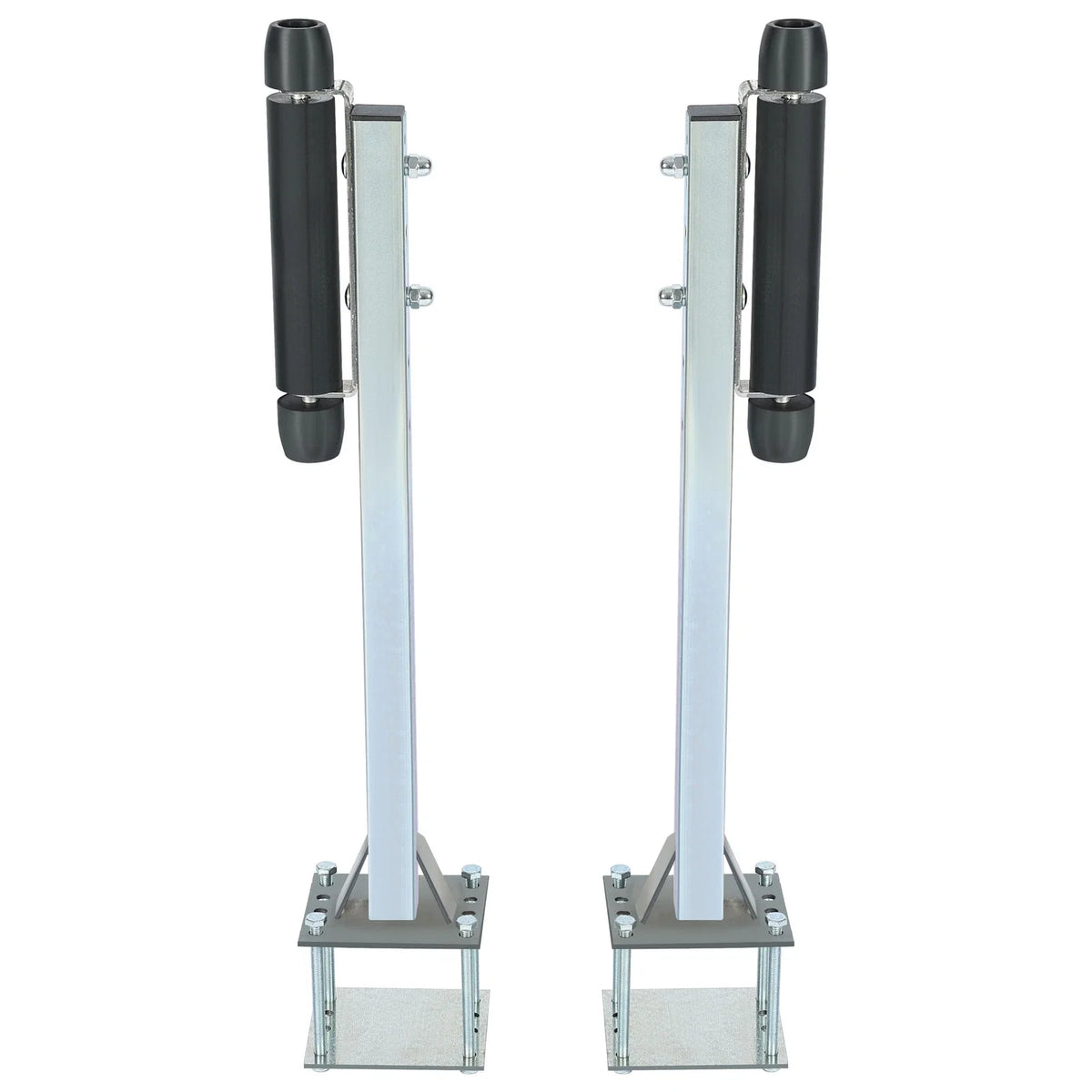 Pair Zinc-Plated Steel Roller Guide-On for Sailboat Trailer