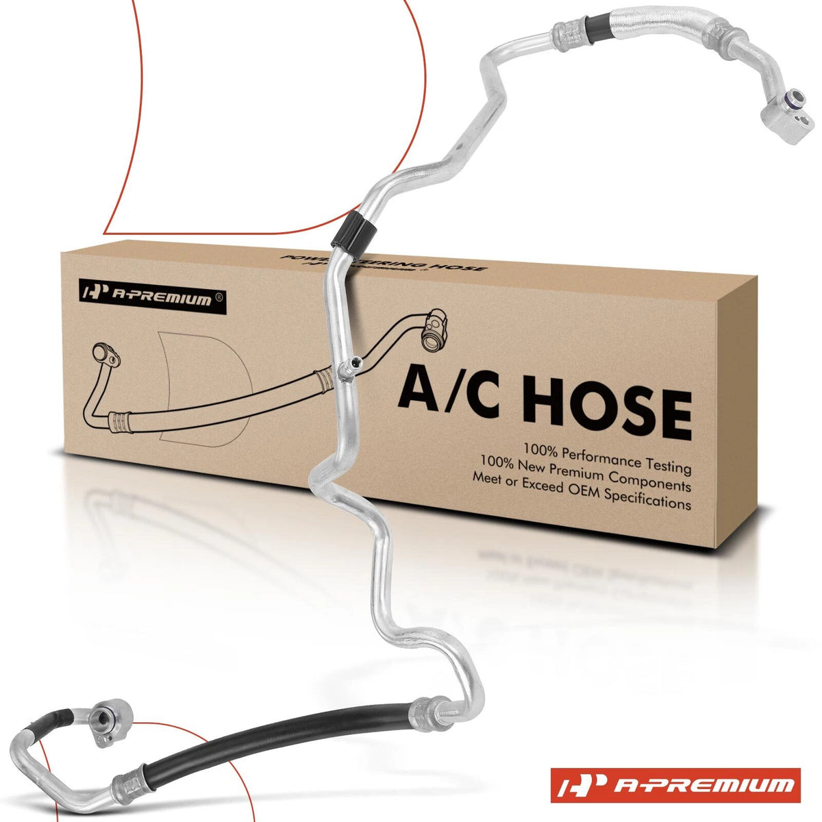 A/C Suction Line Hose Assembly for Audi Q3 (2015–2018) 8U0820743F, 8UD820743B, 8UD820743F, 8U0820743K